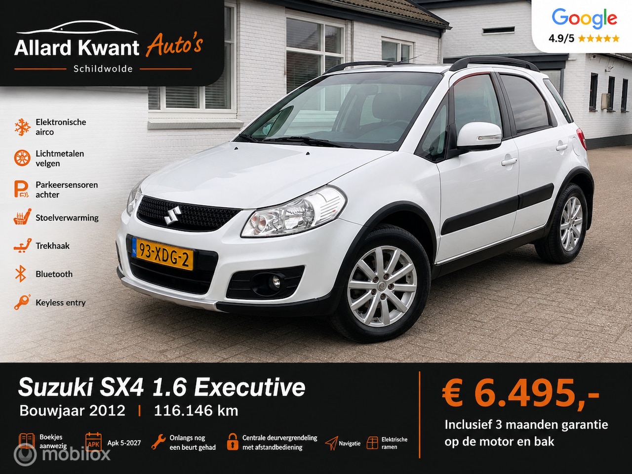 Suzuki SX4 - 1.6 Executive/Clima/Hoogzitter/Trekhaak/Bluetooth - AutoWereld.nl