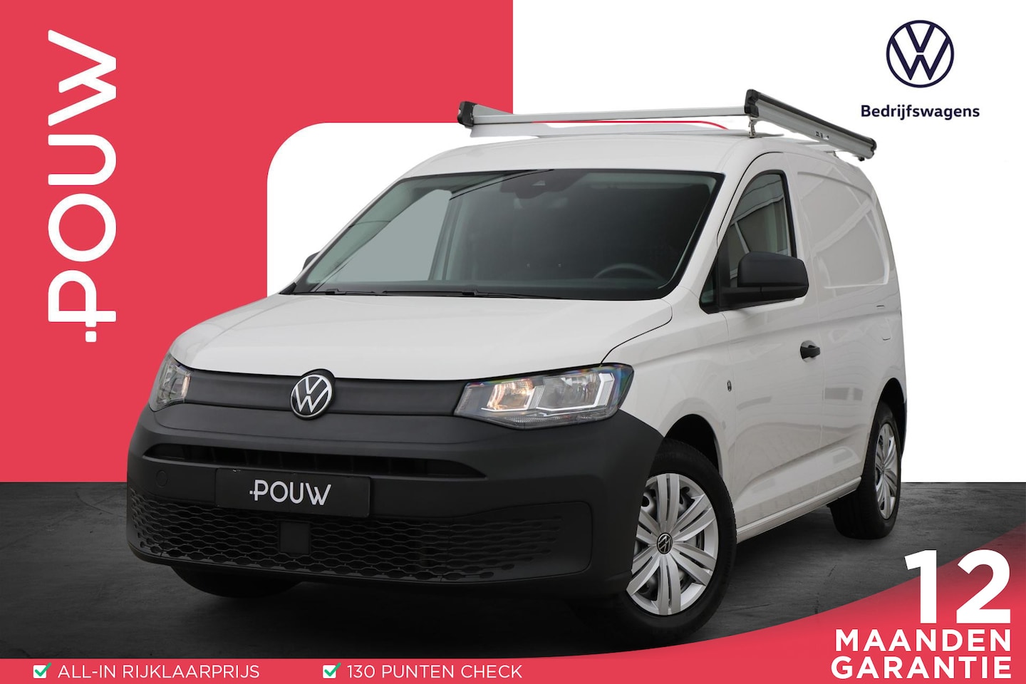 Volkswagen Caddy Cargo - 2.0 TDI 75pk Economy Business | App-Connect | Trekhaak | Airco | Imperiaal | - AutoWereld.nl