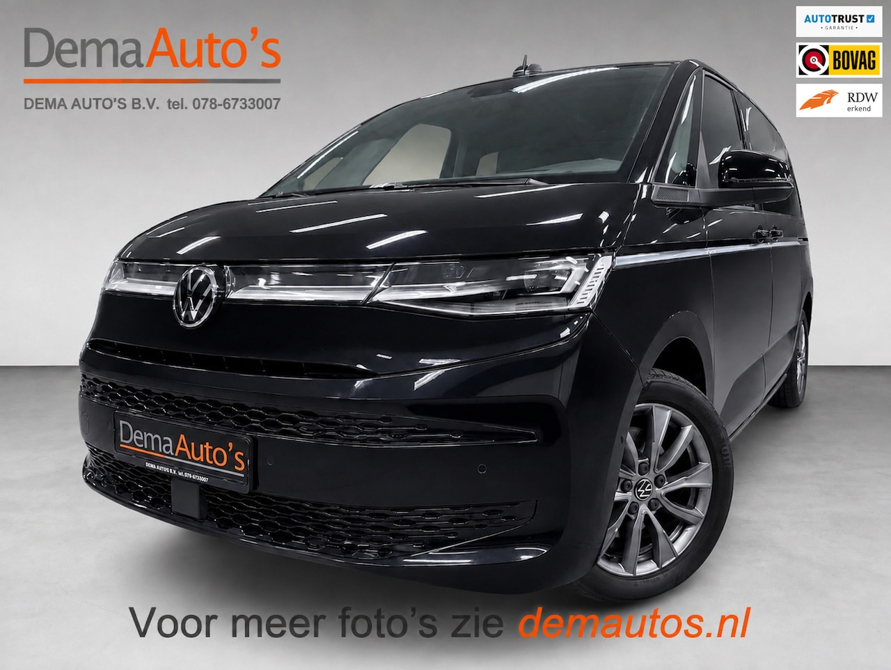 Volkswagen Multivan - 1.4 eHybrid 7P/PANO/LEDER/H-UP/H-KARDON/STOEL-M+KOELING+MASSAGE/CAM/// - AutoWereld.nl