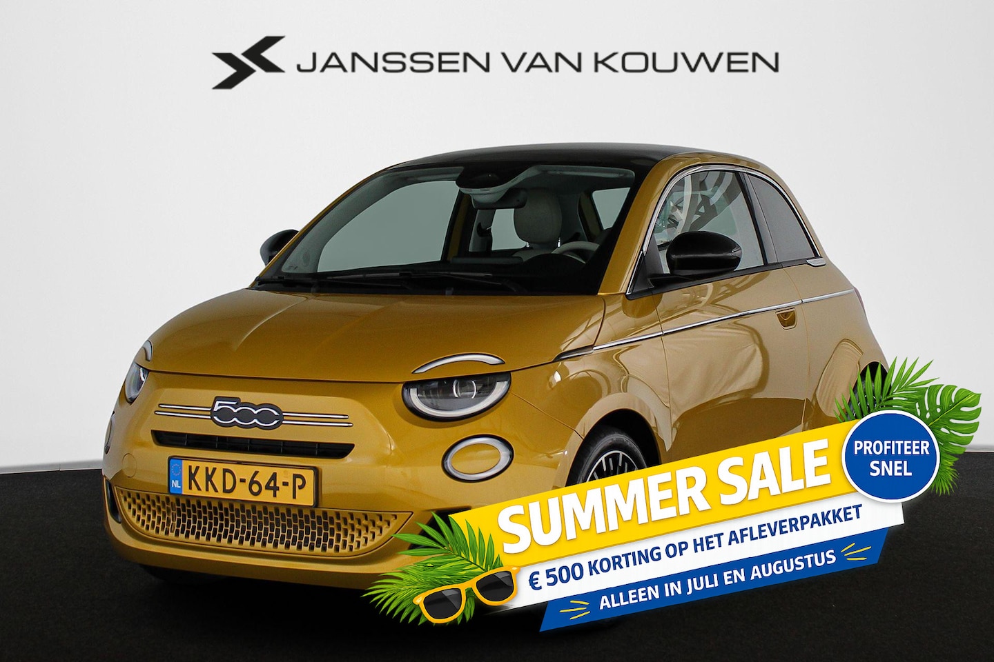 Fiat 500 - 1.0 Hybrid La Prima JBL Panoramadak Stoelverwarming - AutoWereld.nl