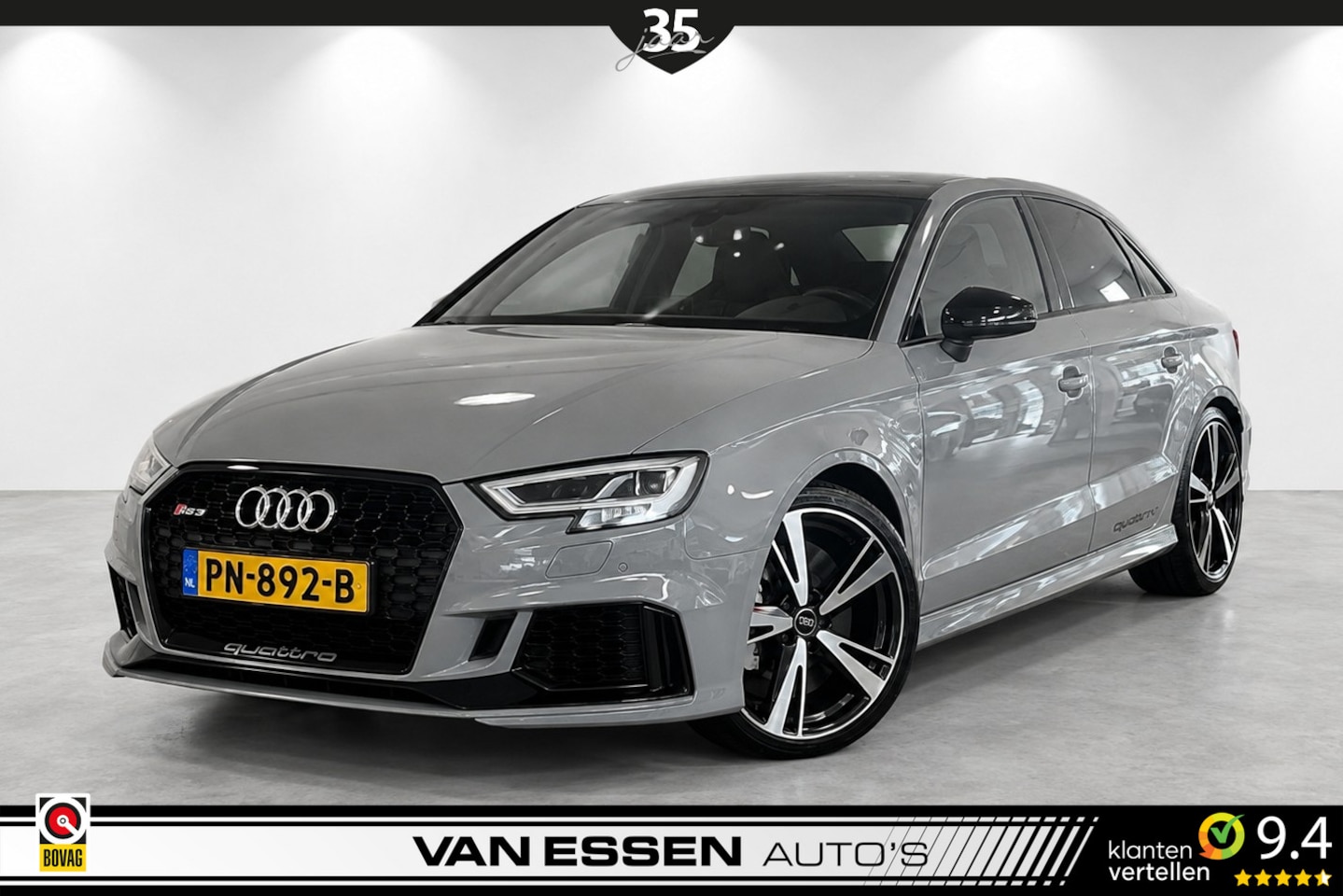 Audi A3 Limousine - 2.5 TFSI RS 3 Quattro Keramisch Navi Leder B&O Camera Eventuri RS-Seats NL-AUTO! Nieuwstaa - AutoWereld.nl