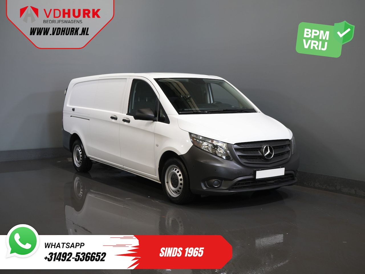 Mercedes-Benz Vito - 116 CDI Aut. L3 XL 270Gr.deuren/ Stoelverw./ Carplay/ Navi/ Camera/ PDC/ Cruise/ Airco - AutoWereld.nl
