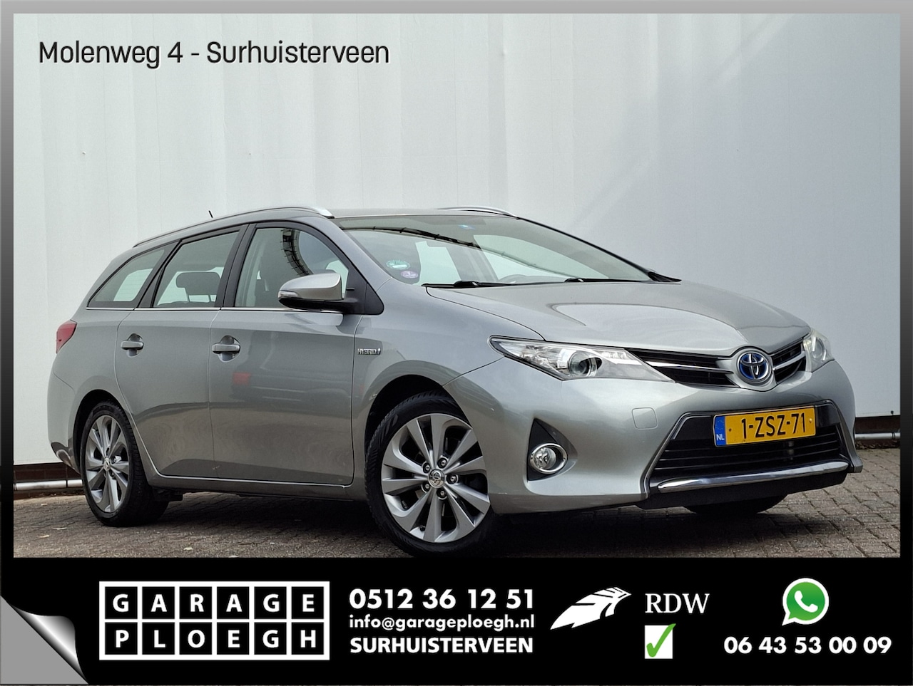 Toyota Auris Touring Sports - 1.8 Hybrid Navi Clima Trekhaak Voll.Onderh. Lease - AutoWereld.nl