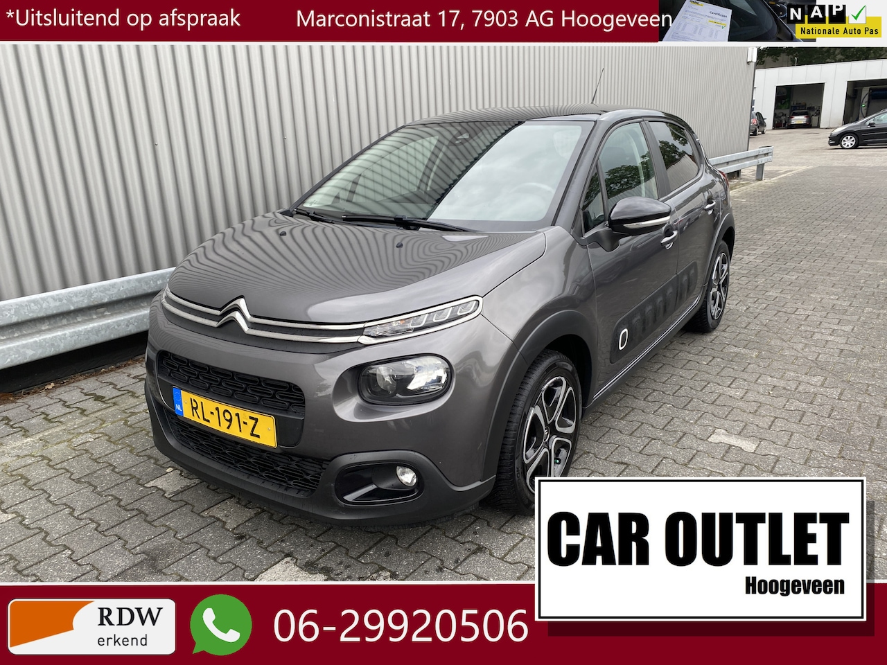Citroën C3 - 1.2 PureTech Feel Edition 154Dkm.NAP, Clima, Navi, CarPlay, CC, PDC, nw. APK – Inruil Moge - AutoWereld.nl