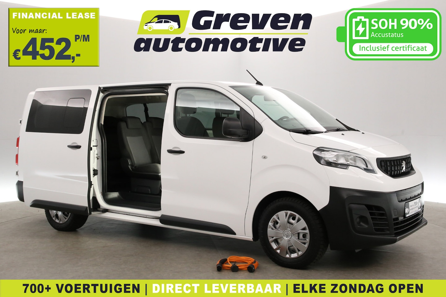 Peugeot e-Expert - Kombi 75 kWh L3H1 8 Zits | Snelladen | SOH 90% | Airco | Camera | Cruise | Parkeersensoren - AutoWereld.nl