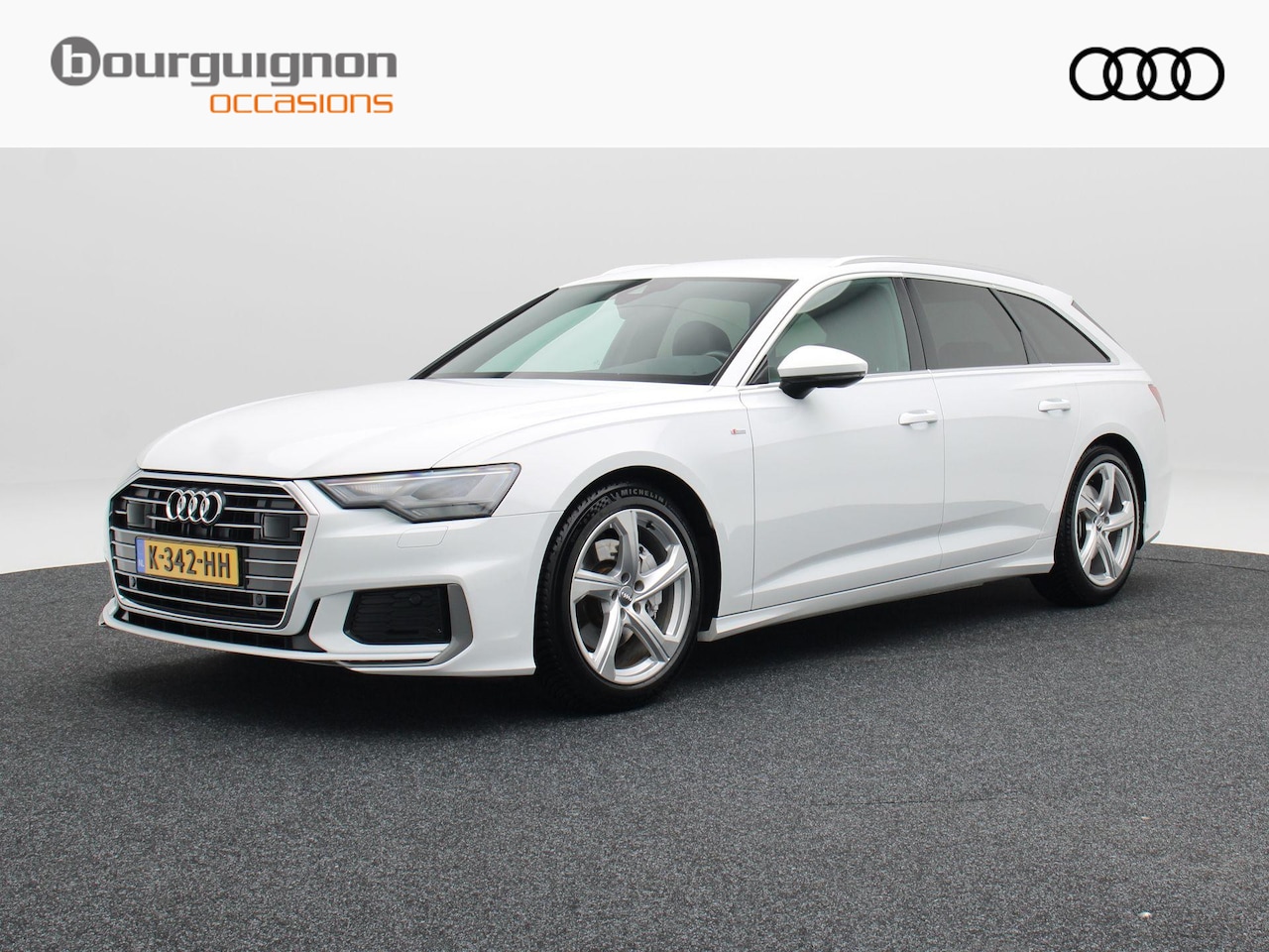 Audi A6 Avant - 45 TFSi 245 Pk Automaat S-Line | Adaptive Cruise | Camera | Trekhaak | Valcona Leder | 19 - AutoWereld.nl