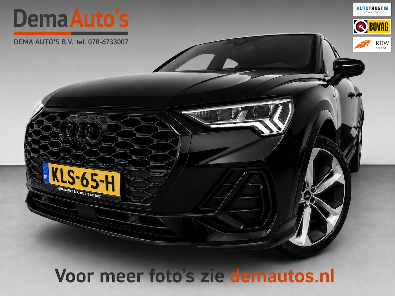 Audi Q3 Sportback - 35 TFSI 2X S-LINE BLACKLINE 20'' SFEERVERL/CARPLAY/ADAPT-CR/DAB/SONOS/ELECTR-STOELEN/// - AutoWereld.nl