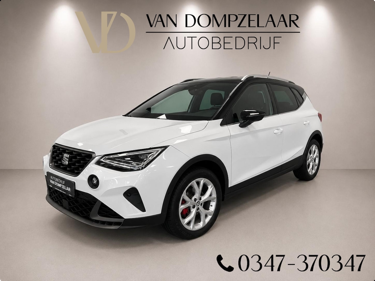 SEAT Arona - 1.5 TSI 150PK / DSG AUTOMAAT/ FR / WIT met zwart dak. - AutoWereld.nl