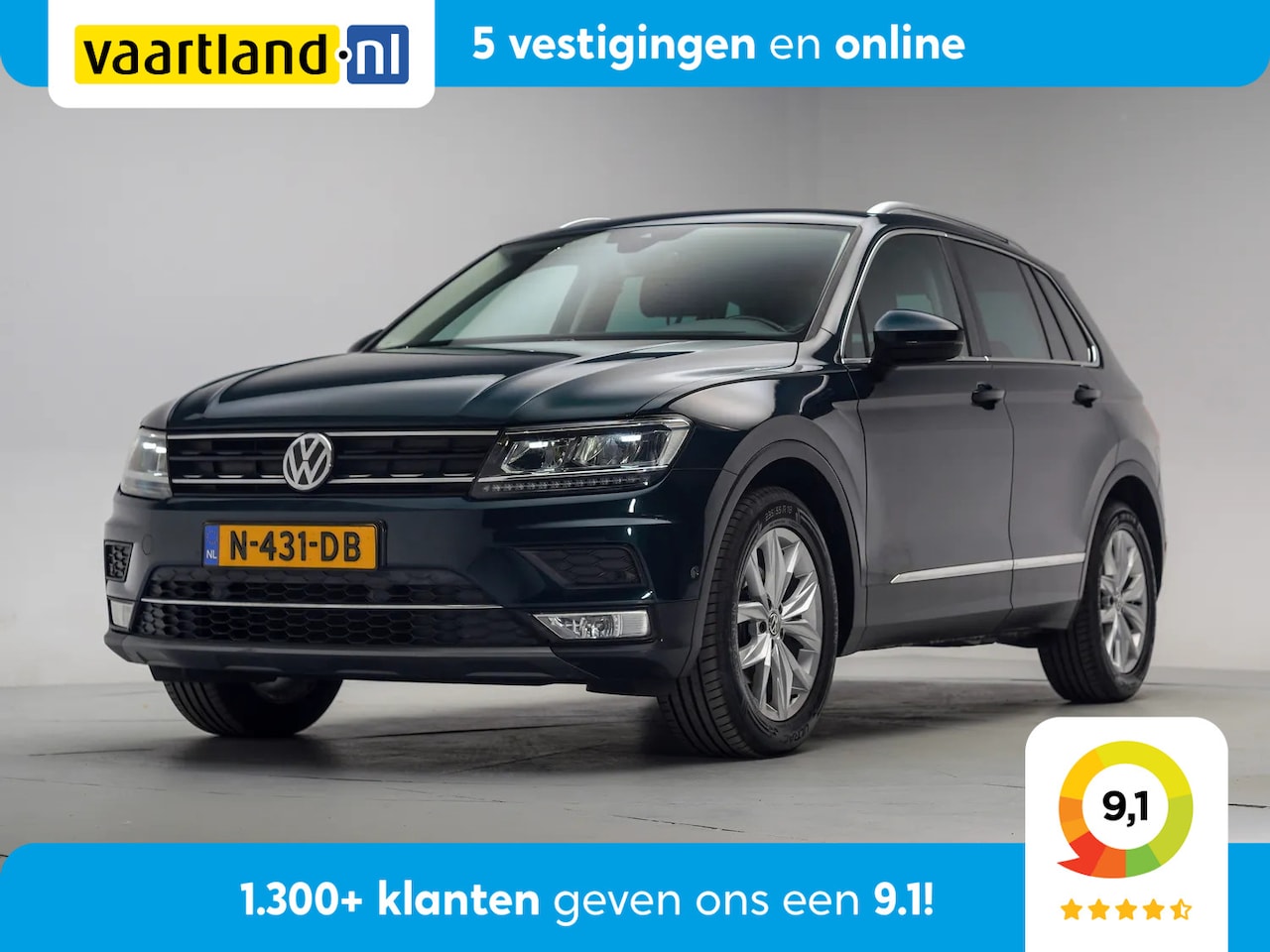 Volkswagen Tiguan - 1.4 TSI ACT Highline Aut. [ LED Virtual Camera Stoelverwarming ] - AutoWereld.nl