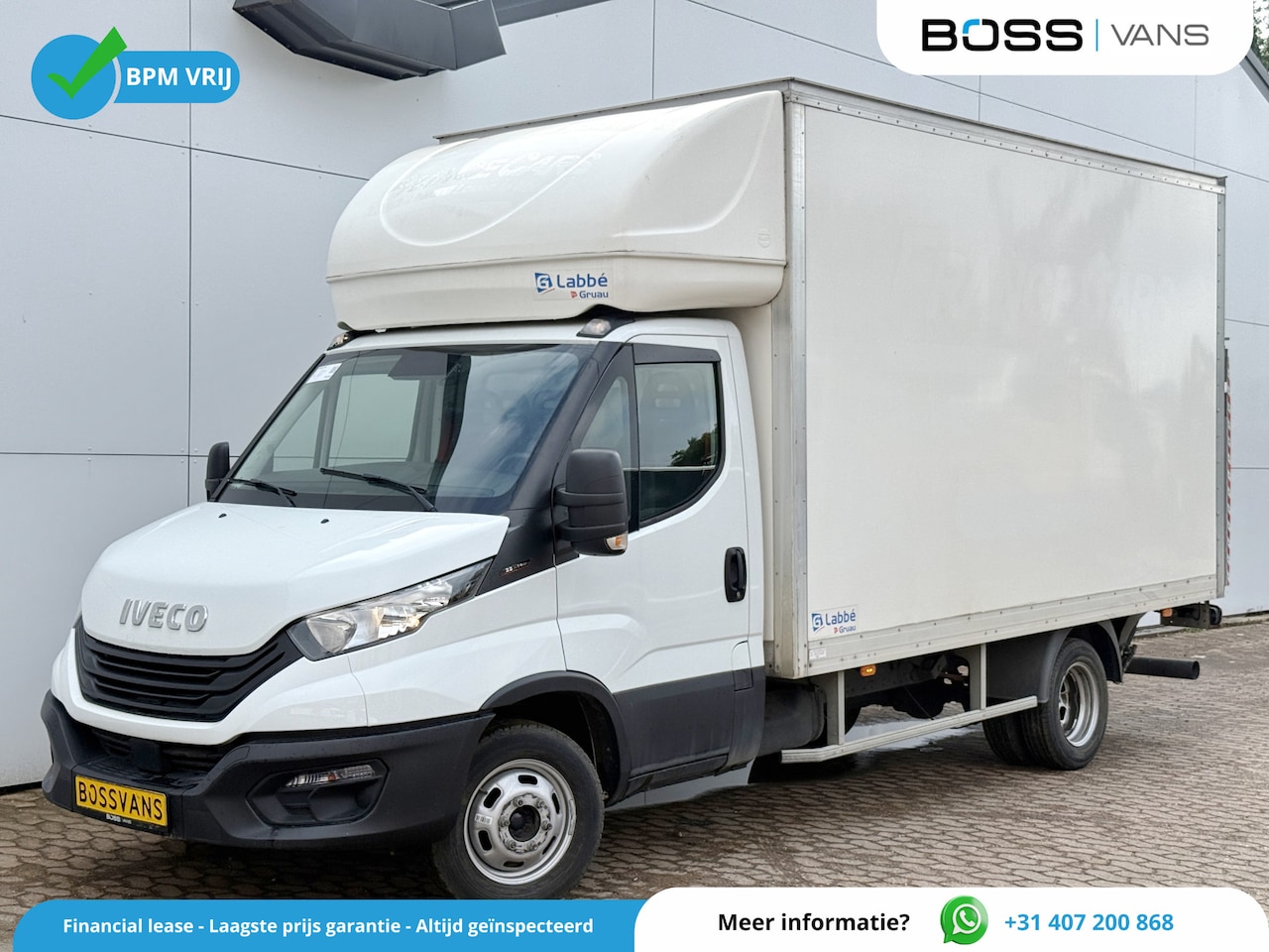Iveco Daily - 35C16 3.0 160PK Laadklep Zijdeur Camera Climate Control Bluetooth Bakwagen Meubelbak Koffe - AutoWereld.nl
