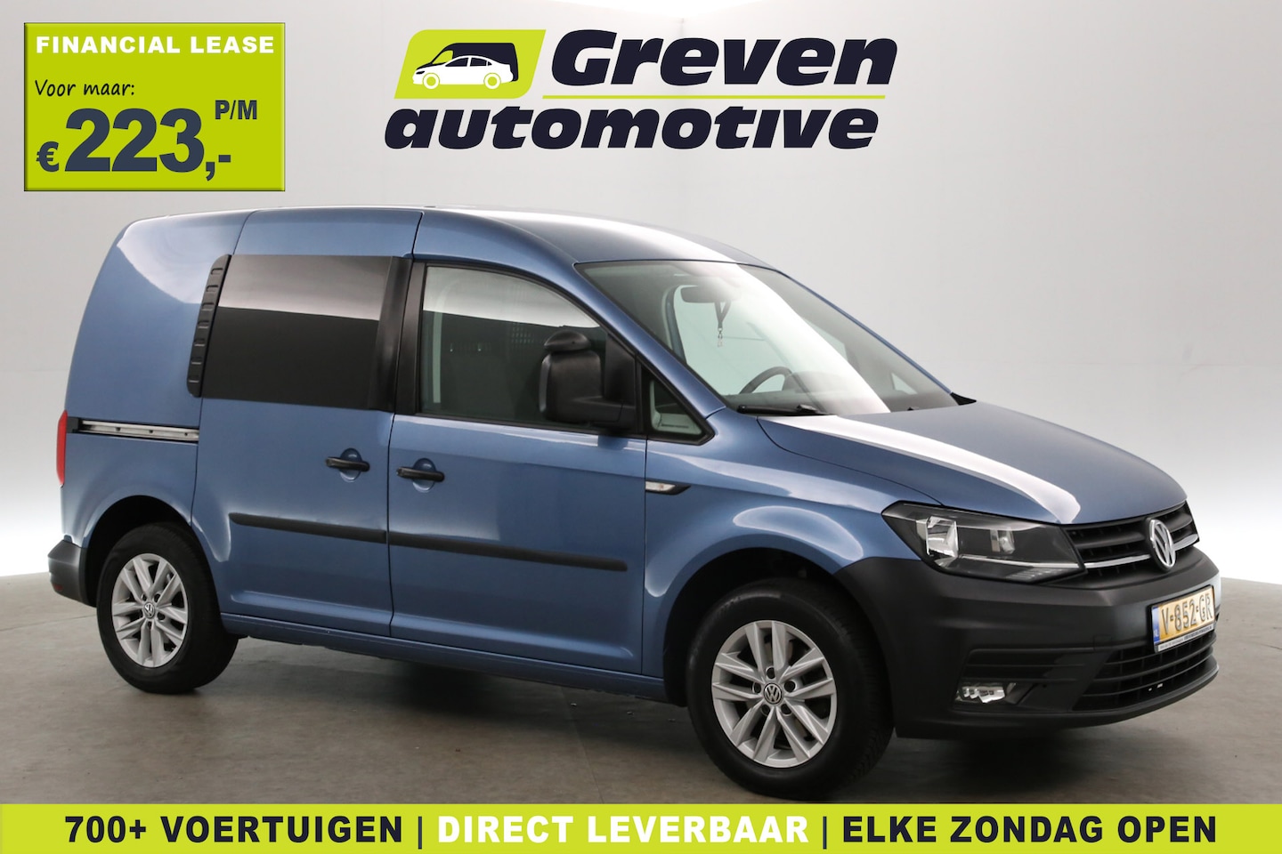 Volkswagen Caddy - 1.6 TDI 102PK | Automaat | Airco | Cruise | Trekhaak | Parkeersens. | 2xSchuifdeur - AutoWereld.nl