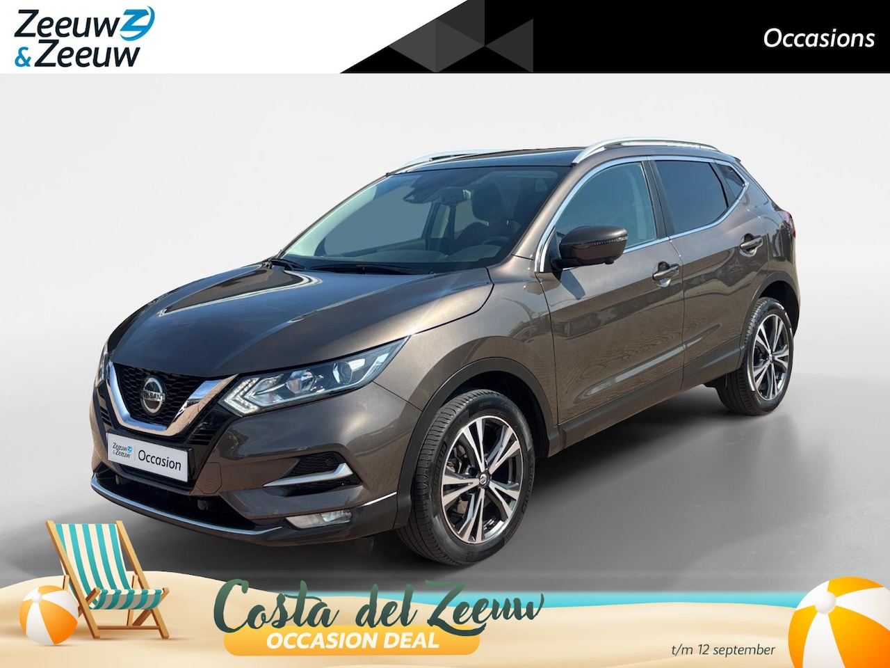 Nissan Qashqai - 1.3 DIG-T N-Connecta *Automaat*Navi+360Camera*Panoramadak*Climate Control*LM.Velgen*1ste e - AutoWereld.nl