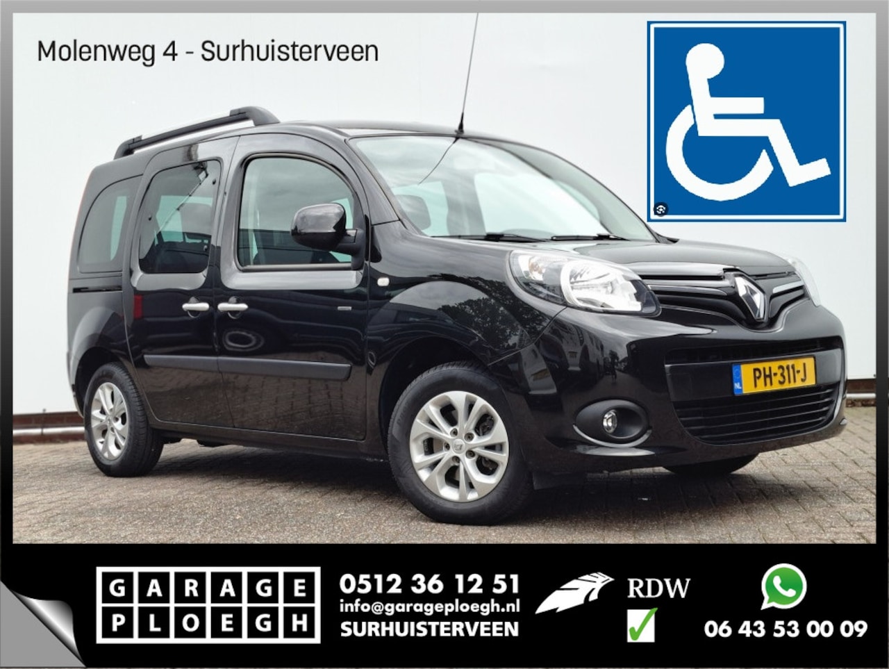Renault Kangoo Family - 1.2 TCe 3+1 Rolstoelvervoer Start&Stop Invalide Rolstoelbus Rolstoel wheelchair - AutoWereld.nl