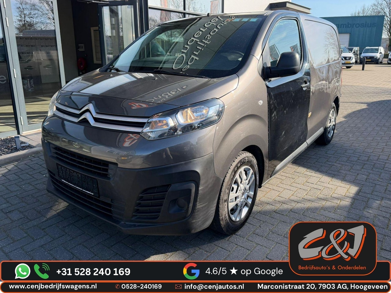 Citroën Jumpy - M 1.6 BlueHDi 95 MAN Comfort zijschade, cruise, MARGE - AutoWereld.nl