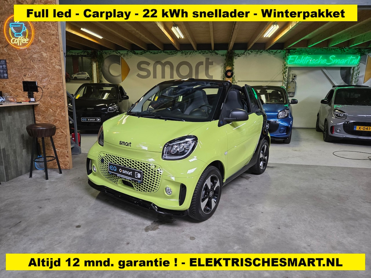 Smart Fortwo cabrio - EQ Comfort Plus - Full Led - Carplay - Winterpakket - 12 mnd. garantie - AutoWereld.nl