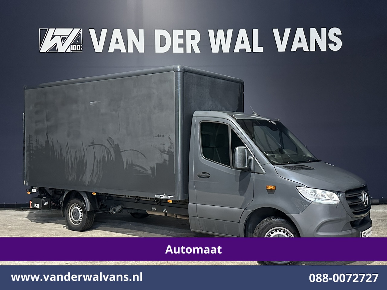 Mercedes-Benz Sprinter - 316 CDI 164pk Automaat Bakwagen Laadklep Euro6 Airco | Apple Carplay | Cruisecontrol Andro - AutoWereld.nl