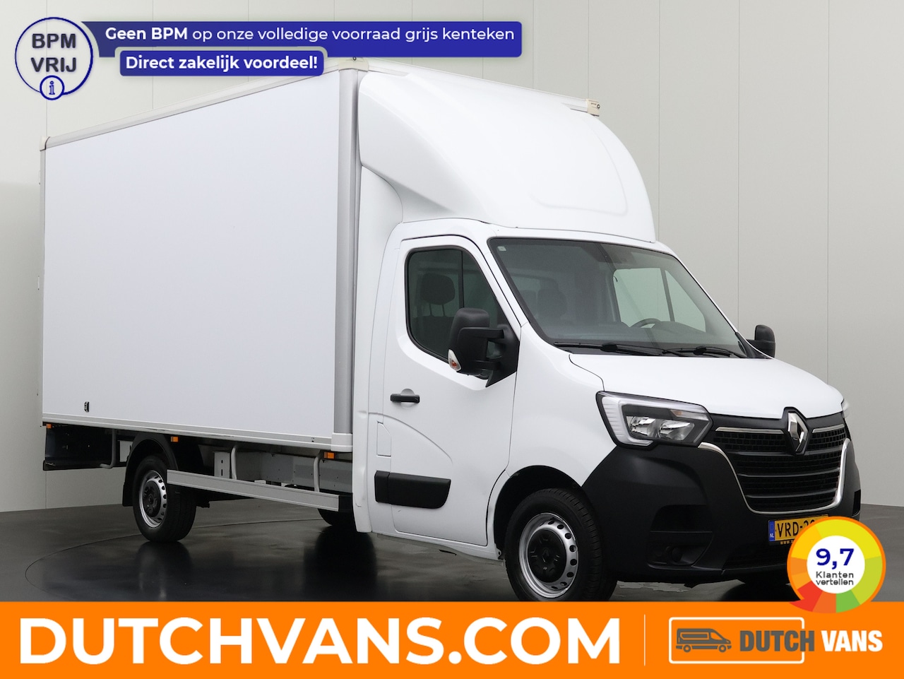 Renault Master - 2.3DCi 165PK Bakwagen+Achterdeuren | 4.37 Mtr Lang | Navigatie | Camera | Airco | Cruise | - AutoWereld.nl