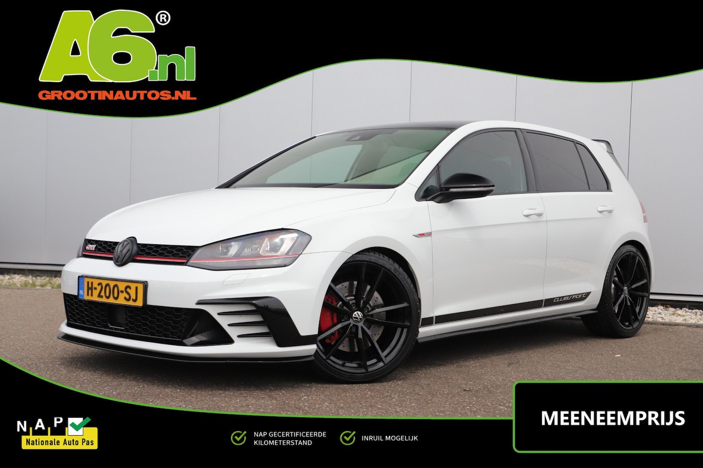 Volkswagen Golf - 2.0 TSI GTI Clubsport DSG Automaat 394PK Armytrix Uitlaat Downpipe 19 inch Pretoria Michel - AutoWereld.nl