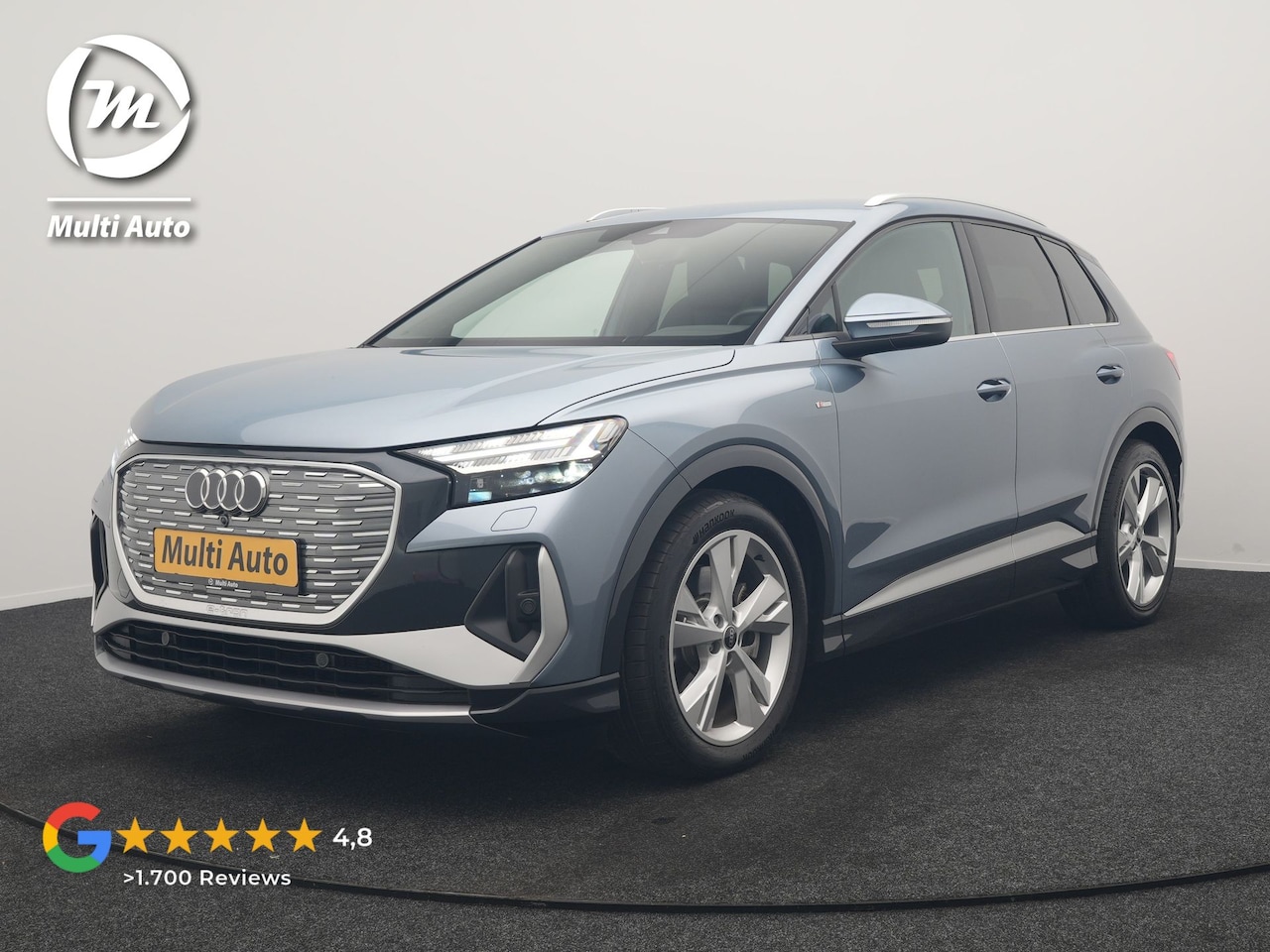 Audi Q4 e-tron - 40 S Line 82 kWh 204pk Dealer O.H | Trekhaak Af Fabriek | Adaptive Cruise | Keyless | Lede - AutoWereld.nl