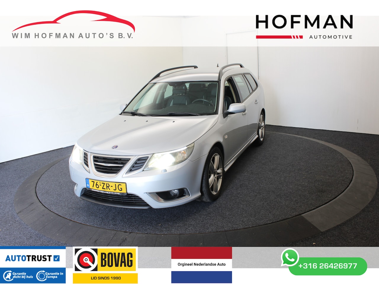 Saab 9-3 Sport Estate - 2.8 T V6 Aero XWD 281PK Youngtimer NL Auto Leer Navi Stoelverw Cruise Trekh - AutoWereld.nl