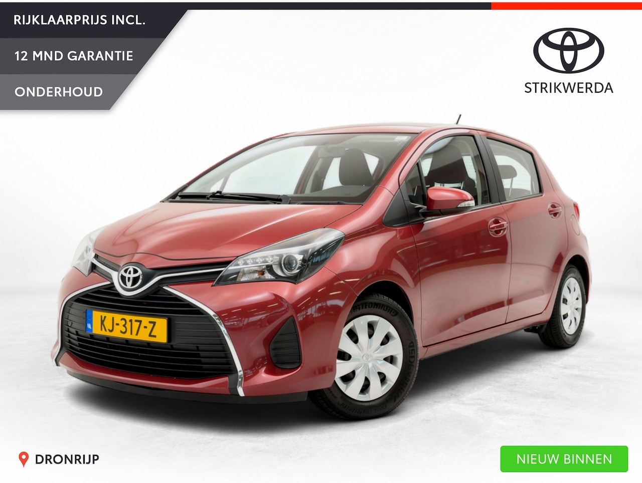 Toyota Yaris - 1.0 VVT-i Aspiration | Trekhaak | Airco | Camera | Elek. Ramen | Bluetooth - AutoWereld.nl