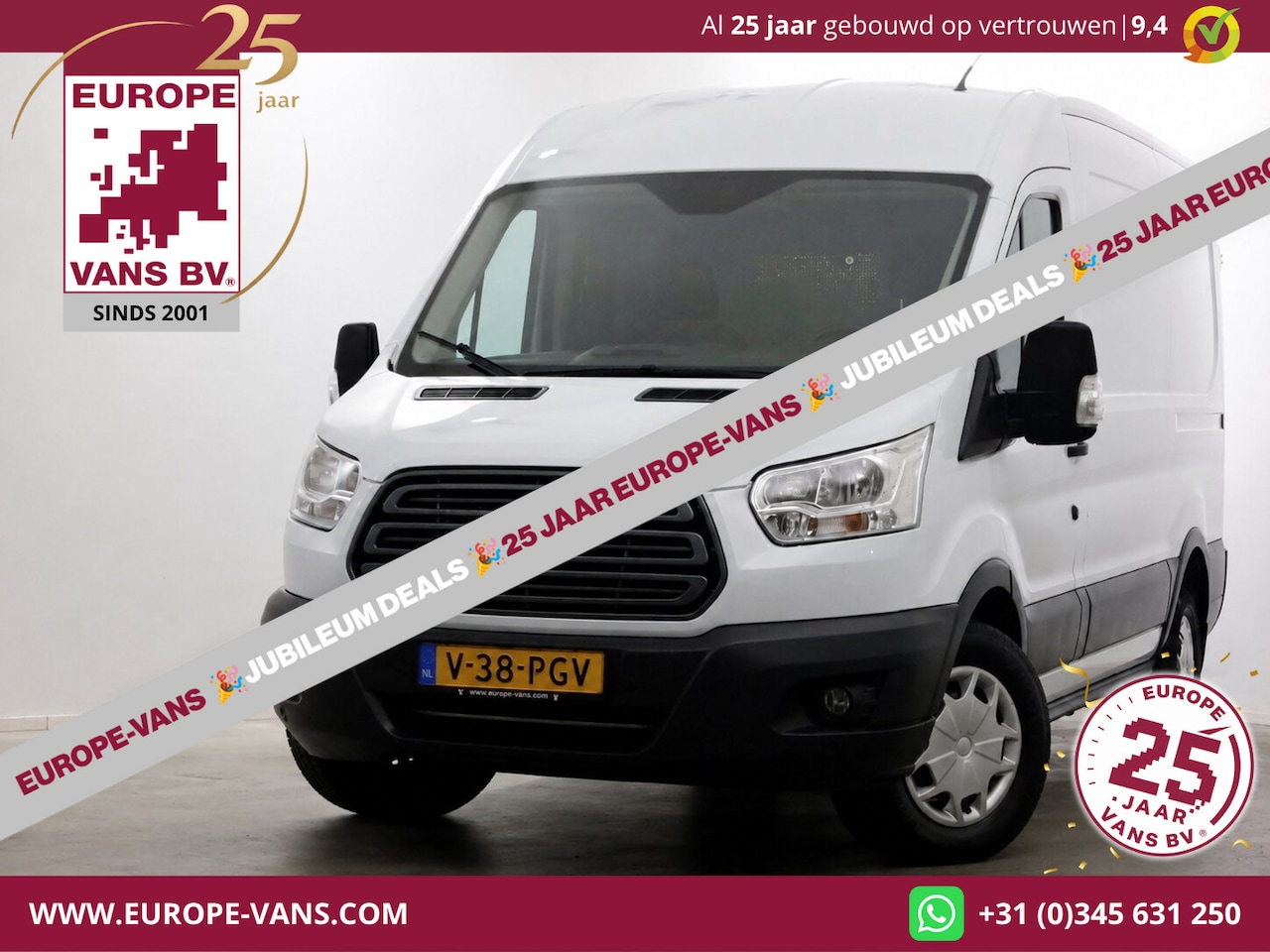 Ford Transit - 350 2.0 TDCI 130pk E6 L2H2 Trend Airco/Navi 04-2018 - AutoWereld.nl