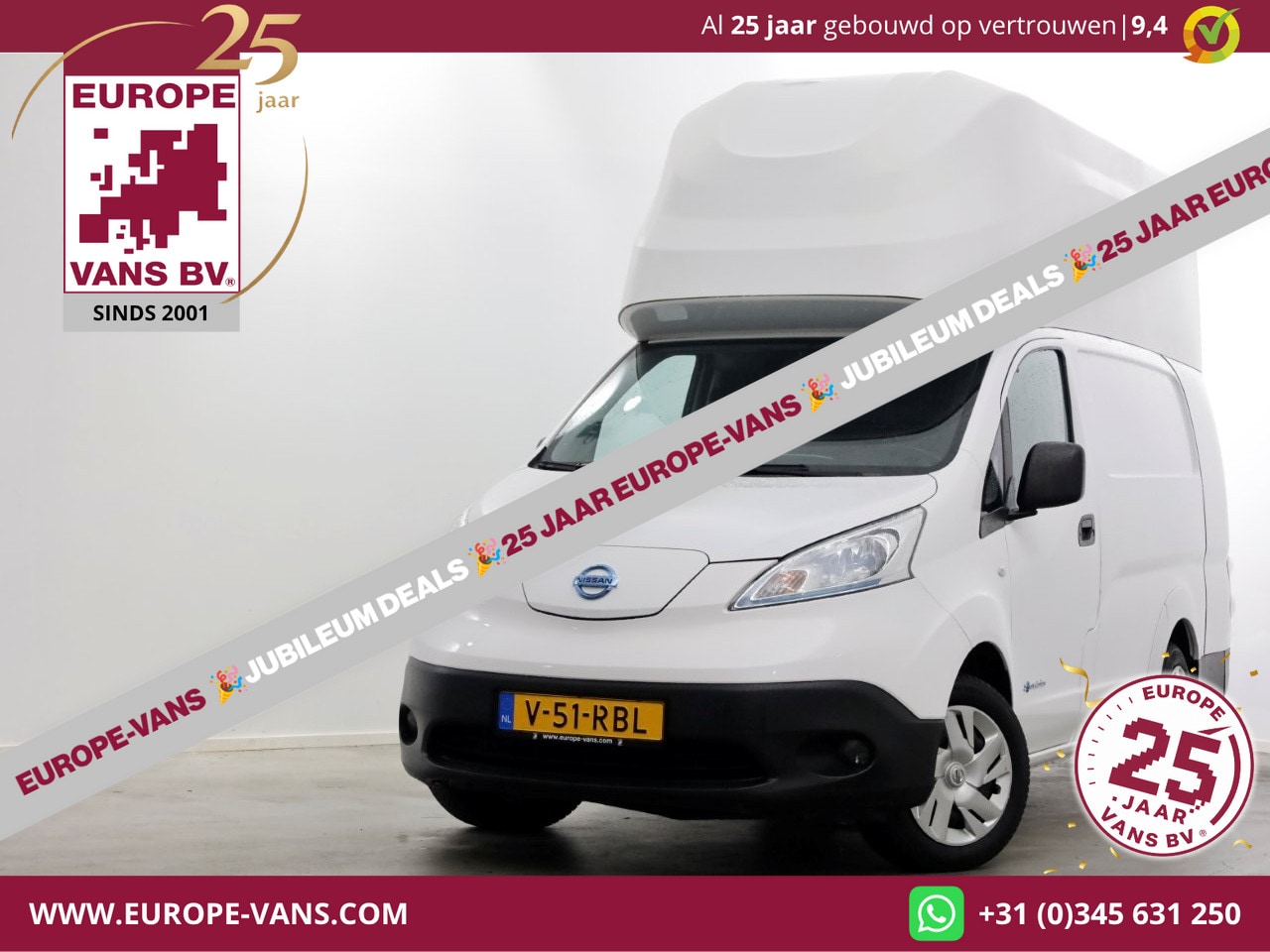 Nissan e-NV200 - L2H2 Optima 40 kWh 100% Elektrisch Snellader WLTP 200km SOH 91% 08-2021 - AutoWereld.nl