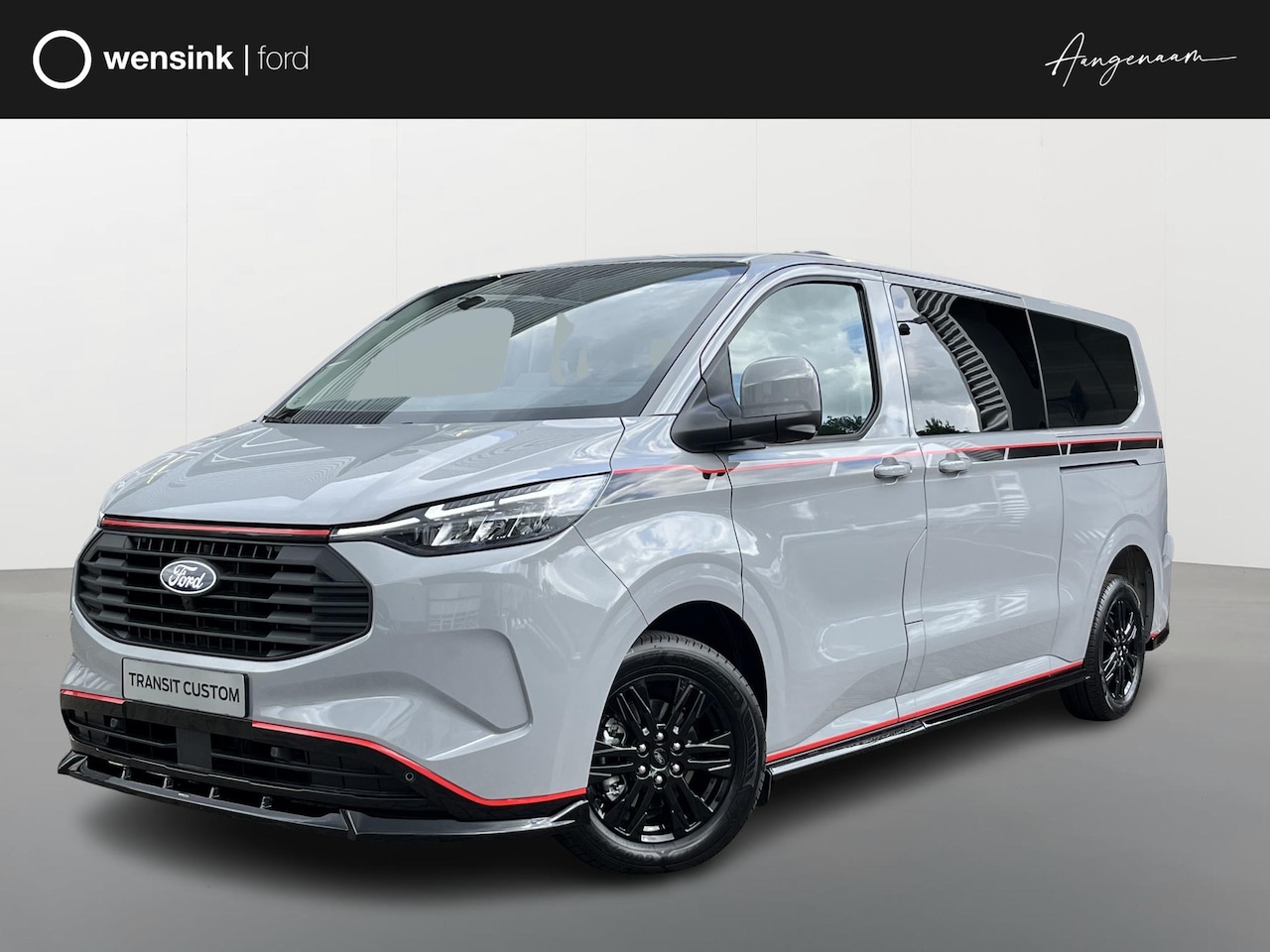 Ford Transit Custom - 320 2.5 PHEV L2H1 Grey Platinum Dubbele Cabine 233pk Aut / 5 Pers. / 2250kg Trekgewicht / - AutoWereld.nl