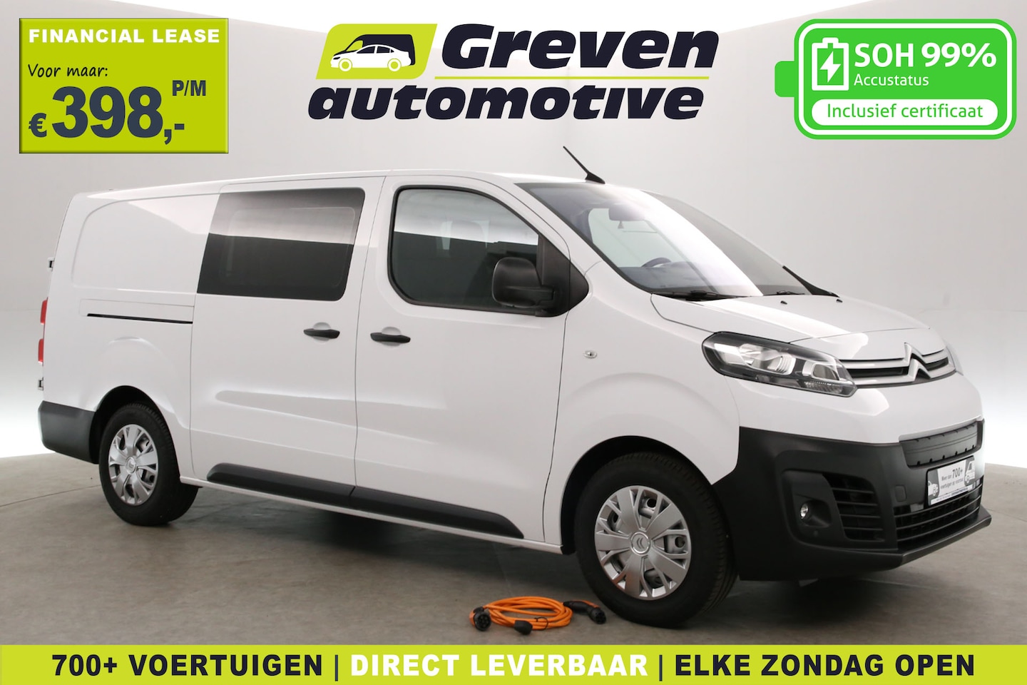 Citroën ë-Jumpy - L3H1 | Snelladen | SOH 99% | Airco | Camera | Cruise | 3 Zits | Carplay | 2xSchuifdeur - AutoWereld.nl