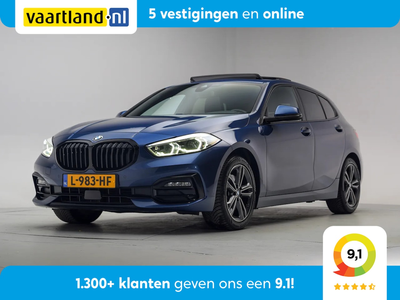 BMW 1-serie - 118i Executive Sport Shadow [ Panorama Navi Camera Clima ] - AutoWereld.nl