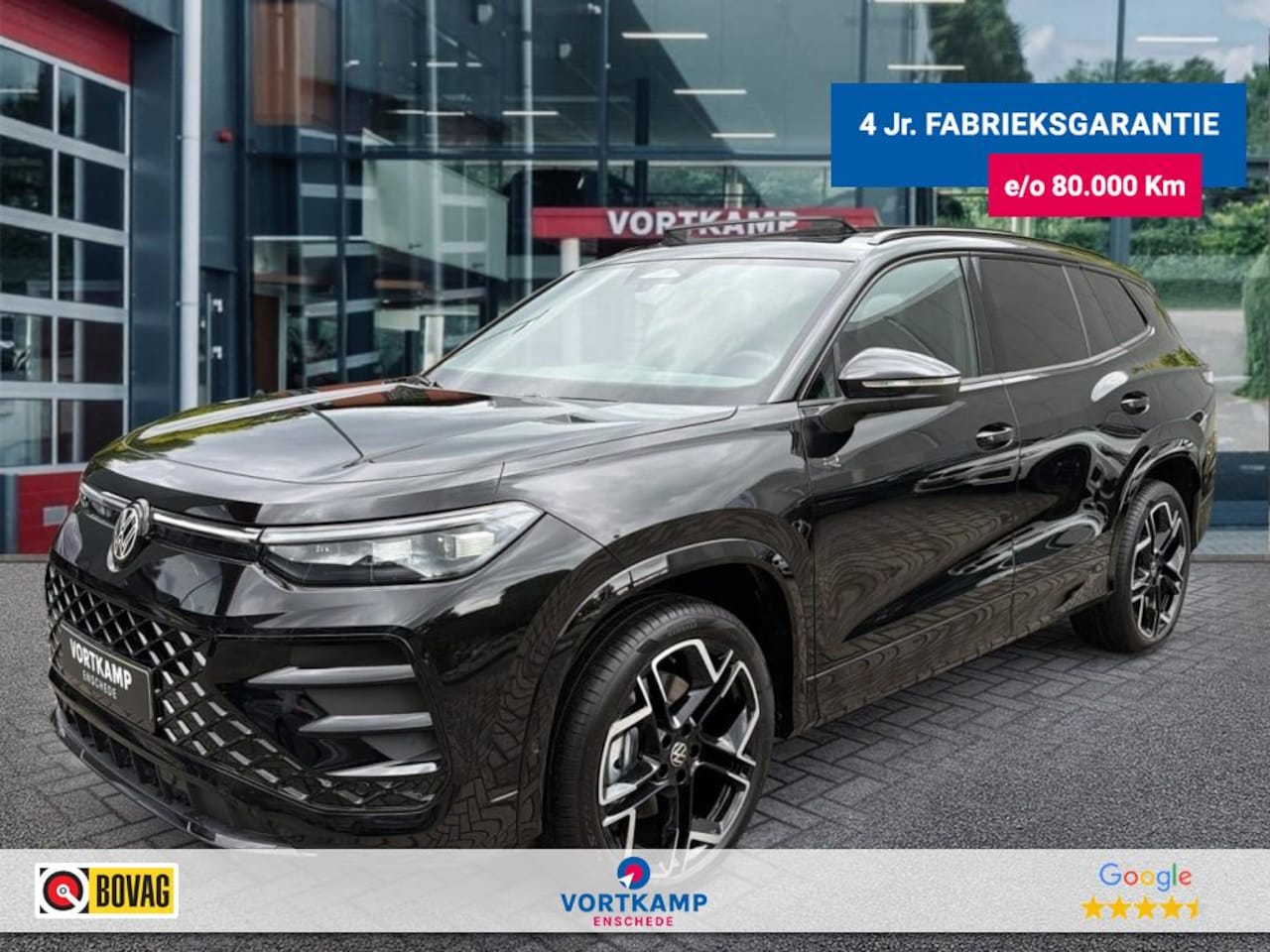 Volkswagen Tayron - 1.5 eTSI R-LINE 7PERS. TREKHAAK/LEDER/CAMERA/PANO-DAK/ELEK-KLEP/ACC/HUD/STOELVERW - AutoWereld.nl