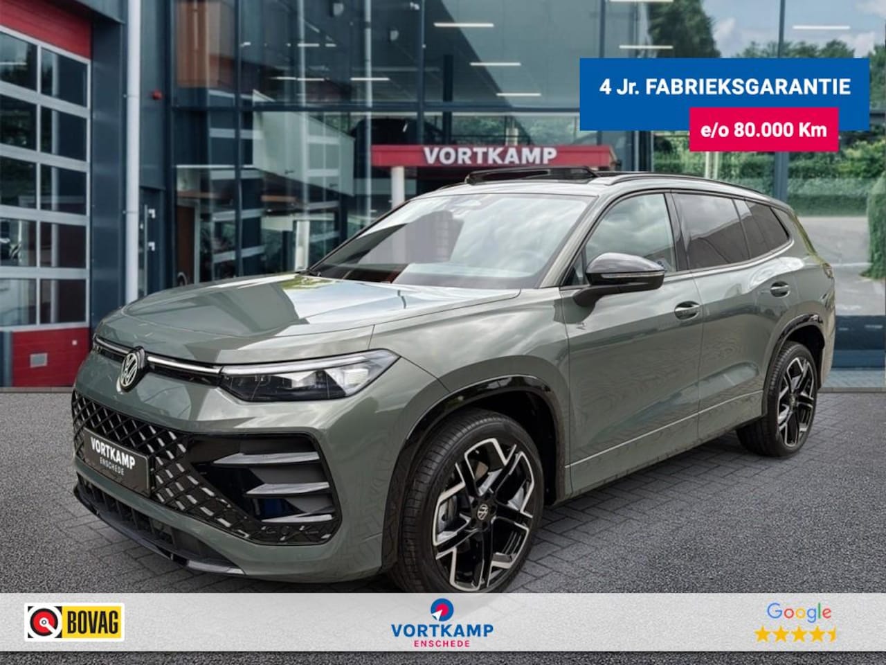Volkswagen Tayron - 1.5 eTSI R-LINE 7PERS. TREKHAAK/LEDER/CAMERA/PANO-DAK/ELEK-KLEP/ACC/HUD/STOELVERW - AutoWereld.nl