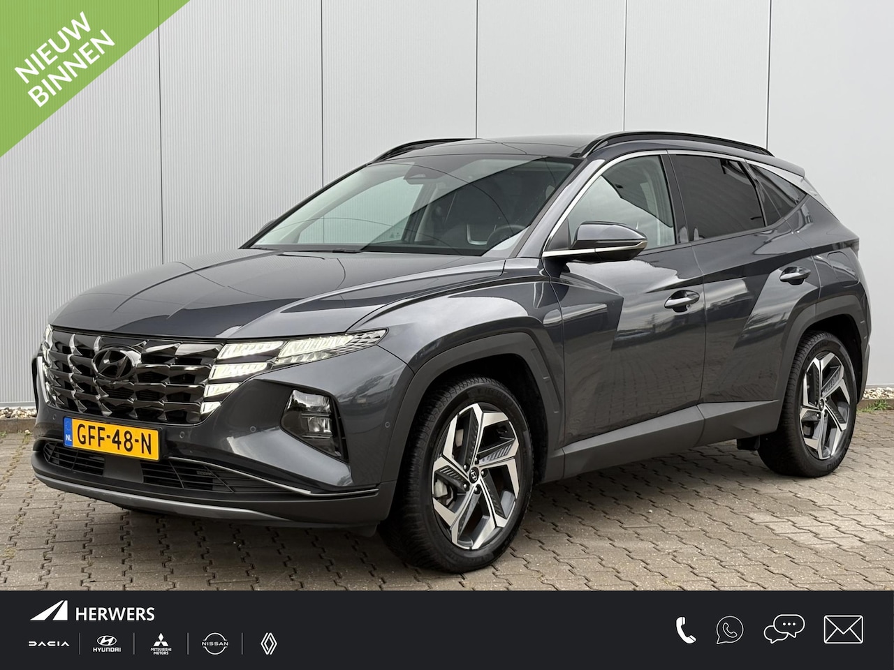Hyundai Tucson - 1.6 T-GDI HEV Premium Sky / Elektrisch glazen panorama-dak / Apple Carplay/Android Auto / - AutoWereld.nl