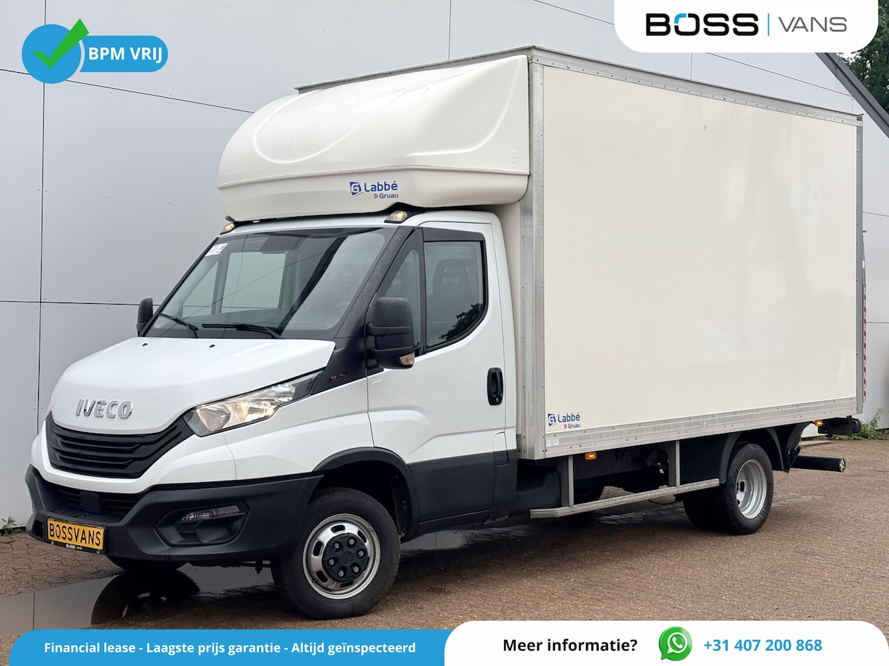 Iveco Daily - 35C16 3.0 160PK Laadklep Zijdeur Camera Climate Control Bluetooth Bakwagen Meubelbak Koffe - AutoWereld.nl