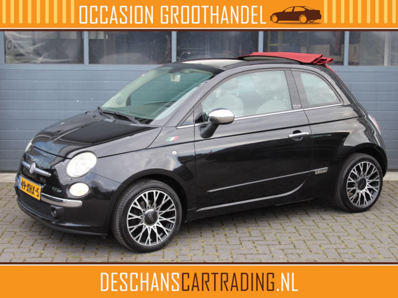 Fiat 500 - Cabrio 0.9 TwinAir Lounge AIrco, Bluetooth, Audio upgrade, lm velgen - AutoWereld.nl