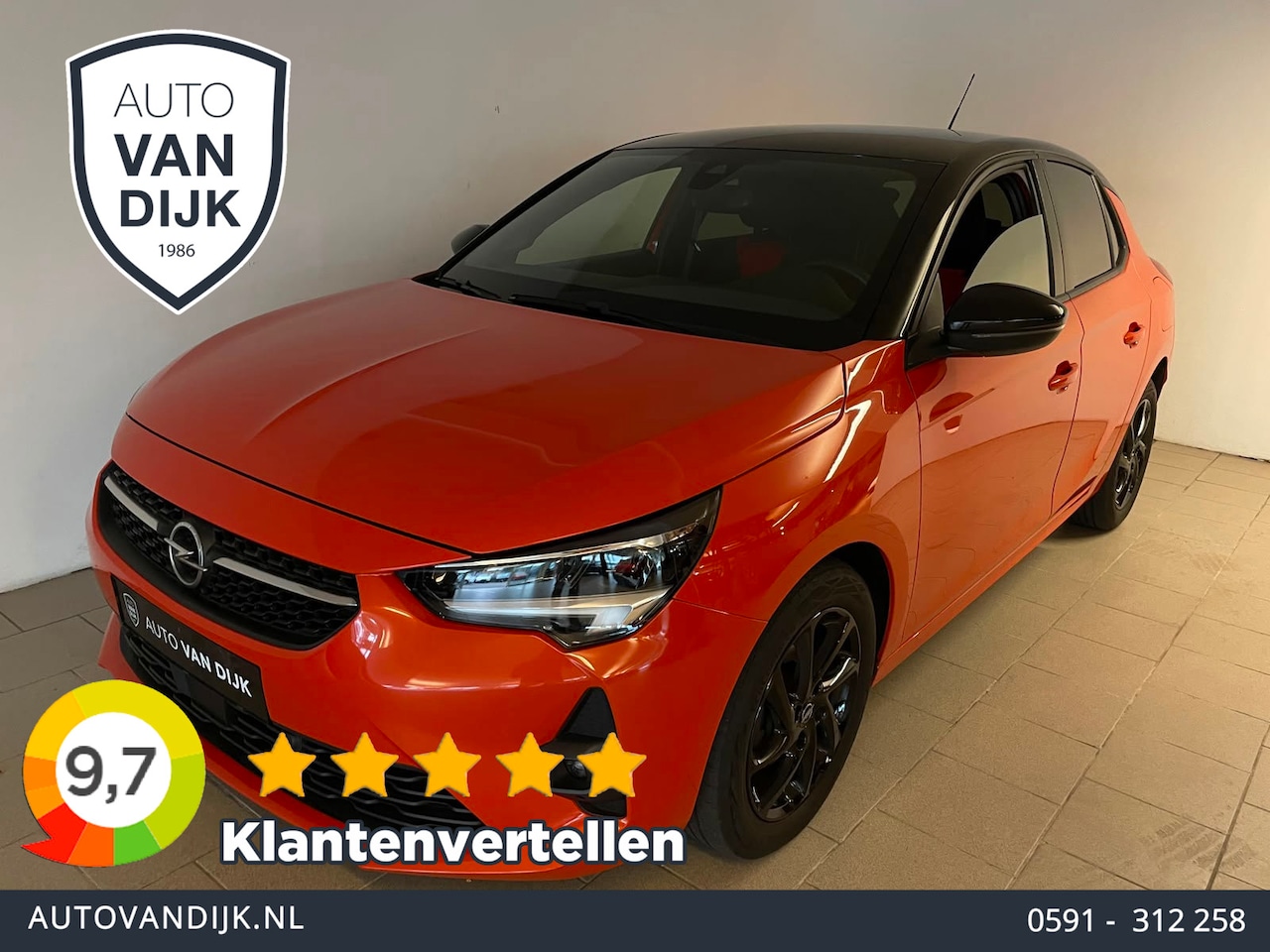 Opel Corsa - 1.2 GS Line AIRCO CRUISE ZWART DAK ZWARTE 16 INCH VELGEN SPORTSTOELEN APPLE CARPLAY - AutoWereld.nl