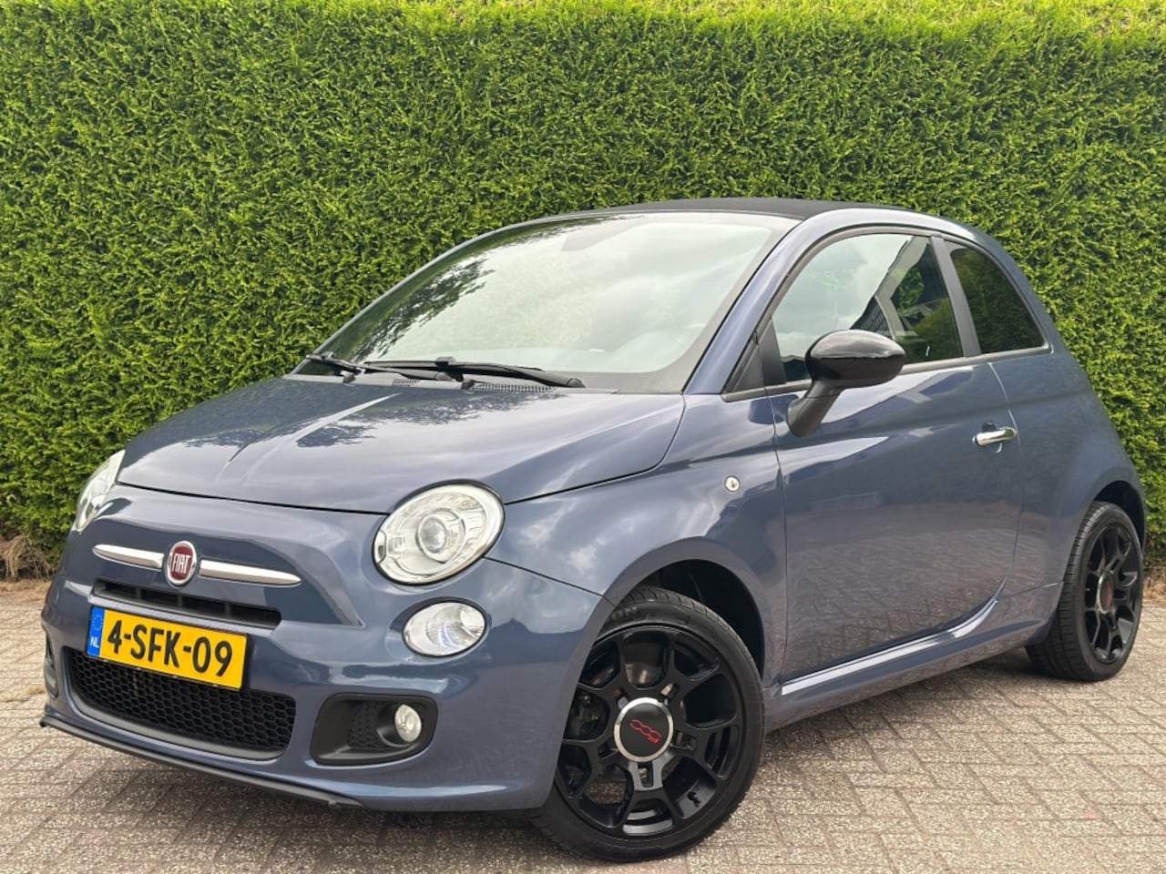 Fiat 500 C - 0.9 TwinAir 500S Cabrio Nieuwe APK  NAP PDC achter Lederen bekleding - AutoWereld.nl