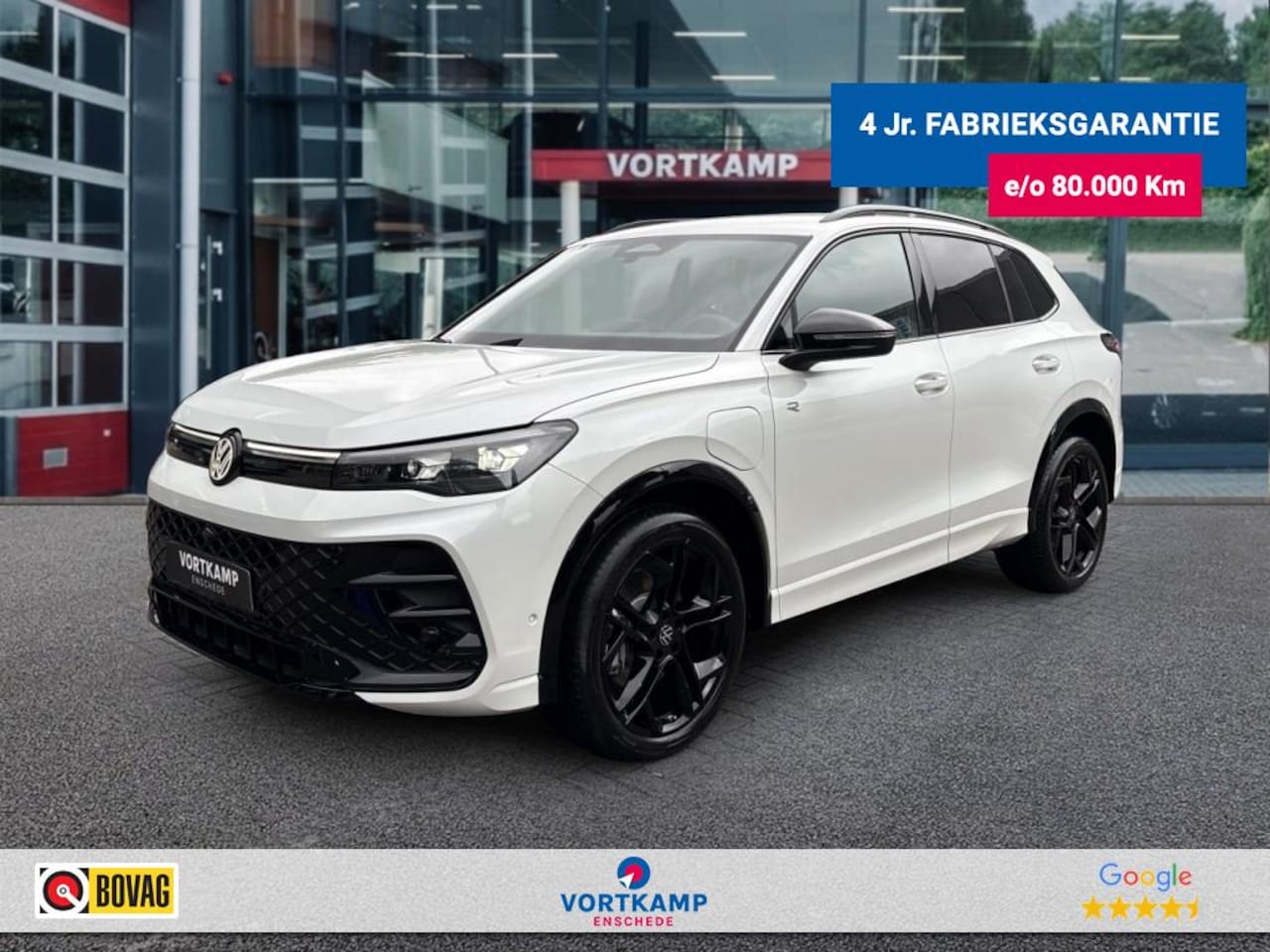 Volkswagen Tiguan - 1.5 TSI eHYBRID R-LINE BLACK-OPTIK TREKHAAK/360CAM/ELEK-KLEP/ACC/HUD/STOEL+STUURVERW - AutoWereld.nl