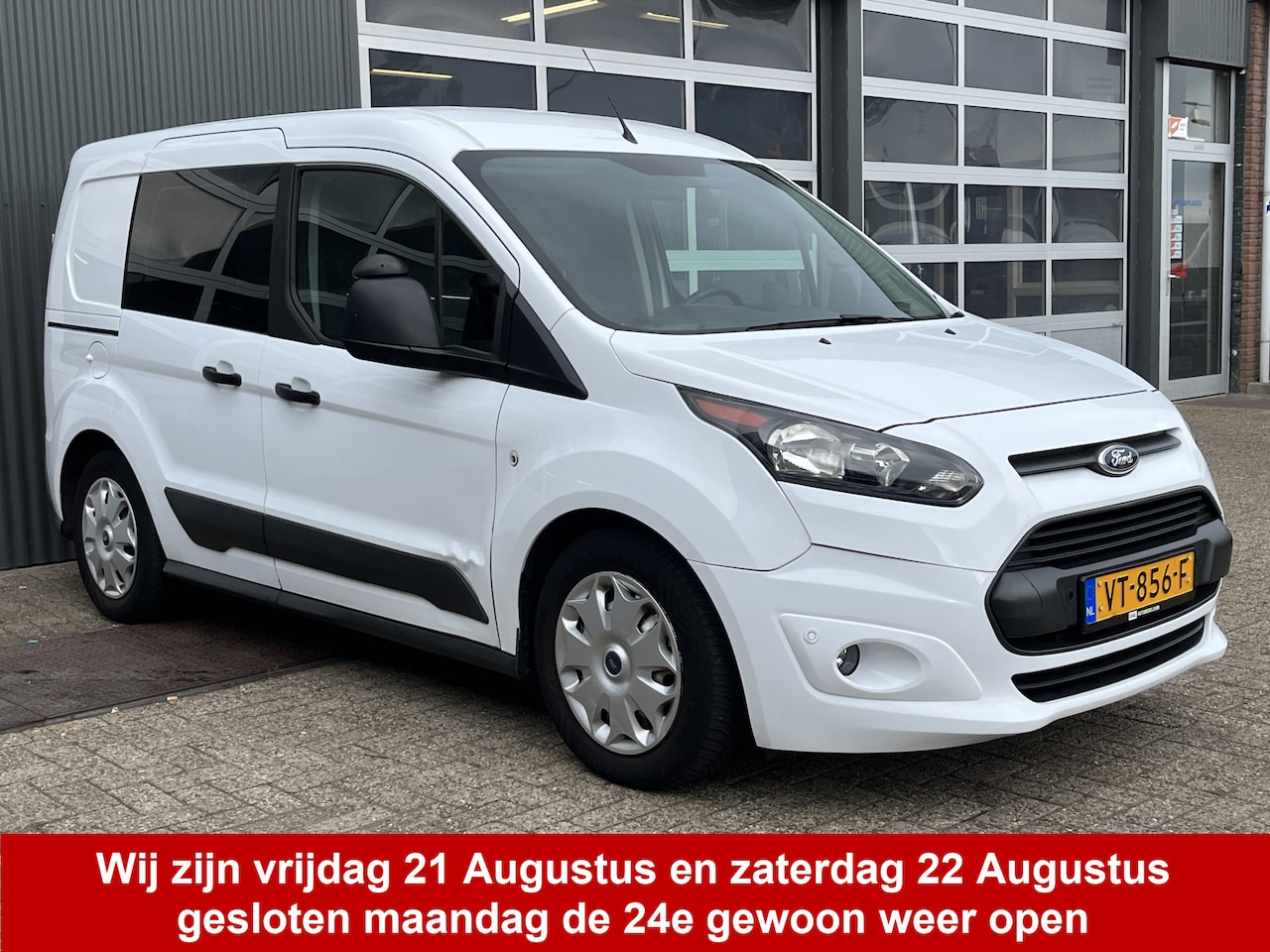 Ford Transit Connect - 1.0 Ecoboost Benzine Airco 3-Persoons Sortimo Kastinrichting Omvormer Trekhaak 1200kg trek - AutoWereld.nl