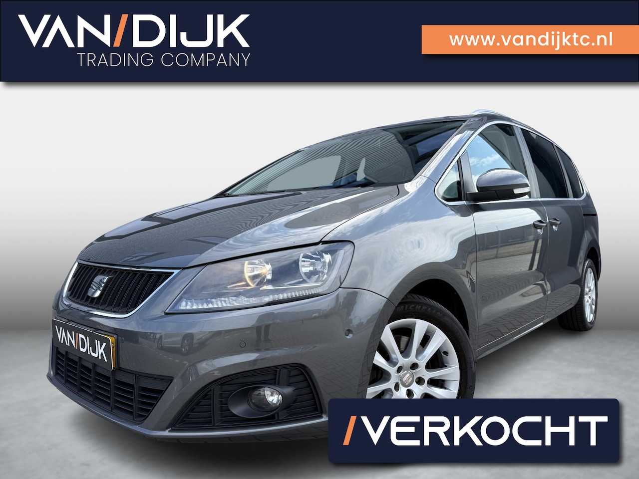SEAT Alhambra - 1.4 TSI Businessline Executive 7p ✓Panoramadak ✓Vol Leder ✓Navigatie ✓Camera ✓Stoelverwarm - AutoWereld.nl