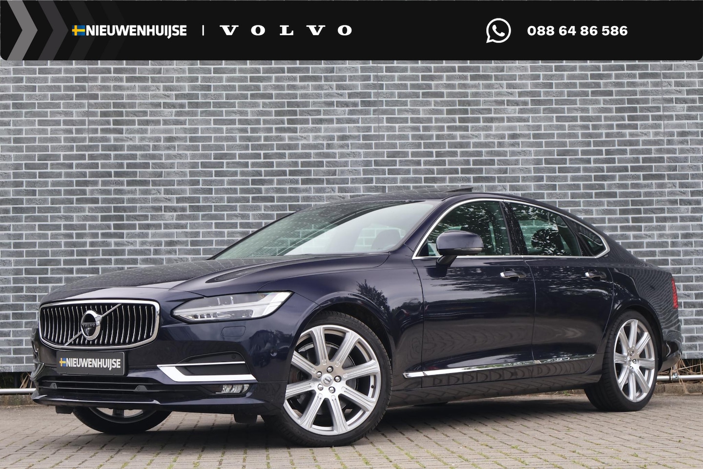Volvo S90 - 2.0 T5 Inscription | Head-up Display | Navigatie | Keyless Entry | Schuifdak | 360 Graden - AutoWereld.nl