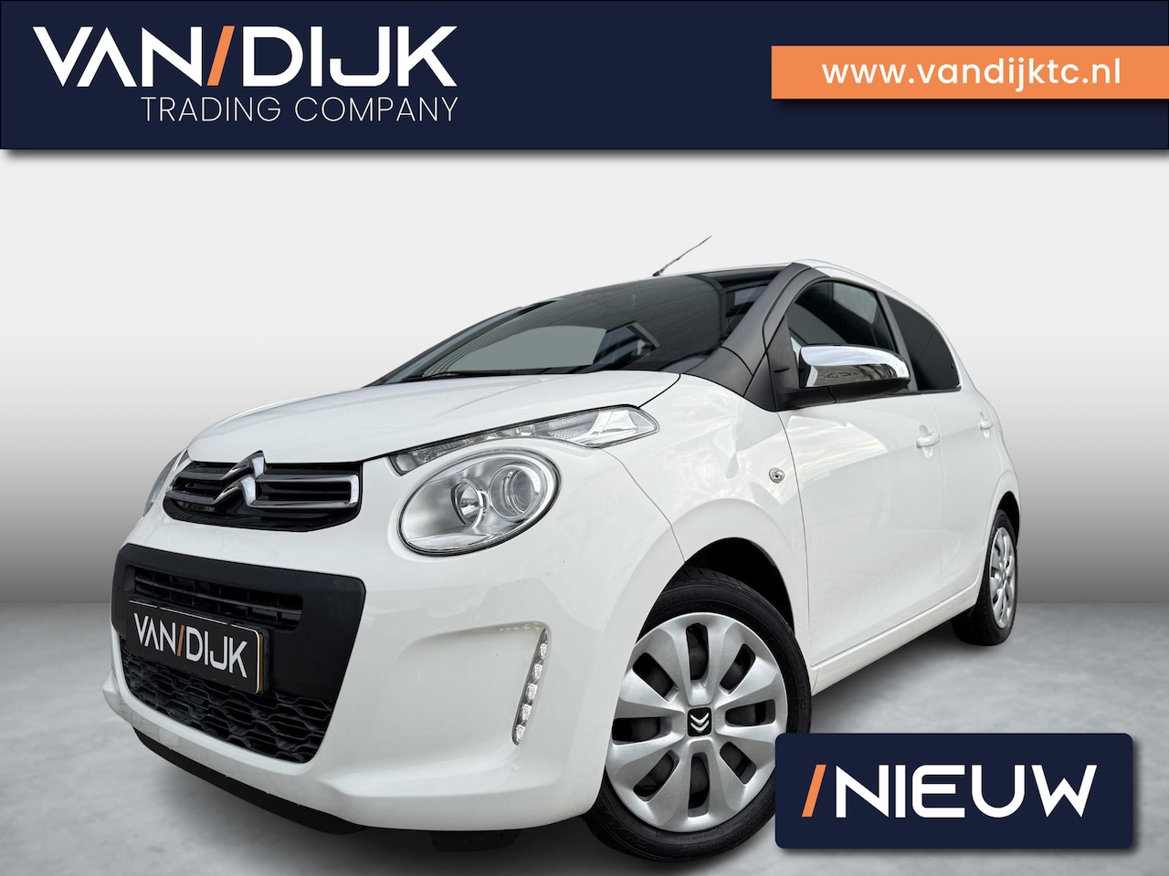 Citroën C1 - 1.0 VTi Feel ✓5-Deurs ✓LED ✓Airco ✓Bluetooth Telefoon & Media - AutoWereld.nl