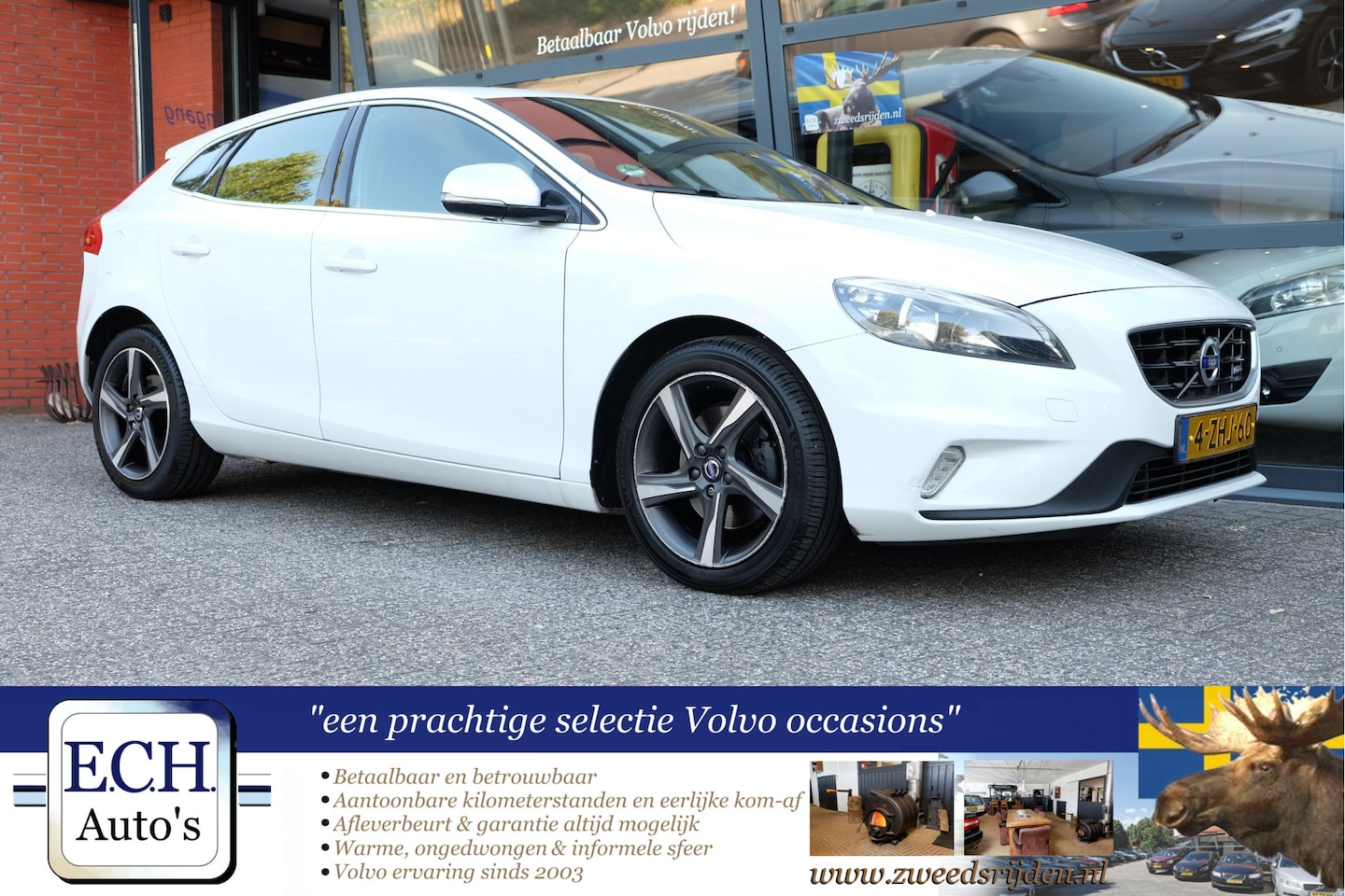 Volvo V40 - 1.6 T2 R-Design 1.6 T2 R-Design, Bluetooth, Dealer onderhouden - AutoWereld.nl