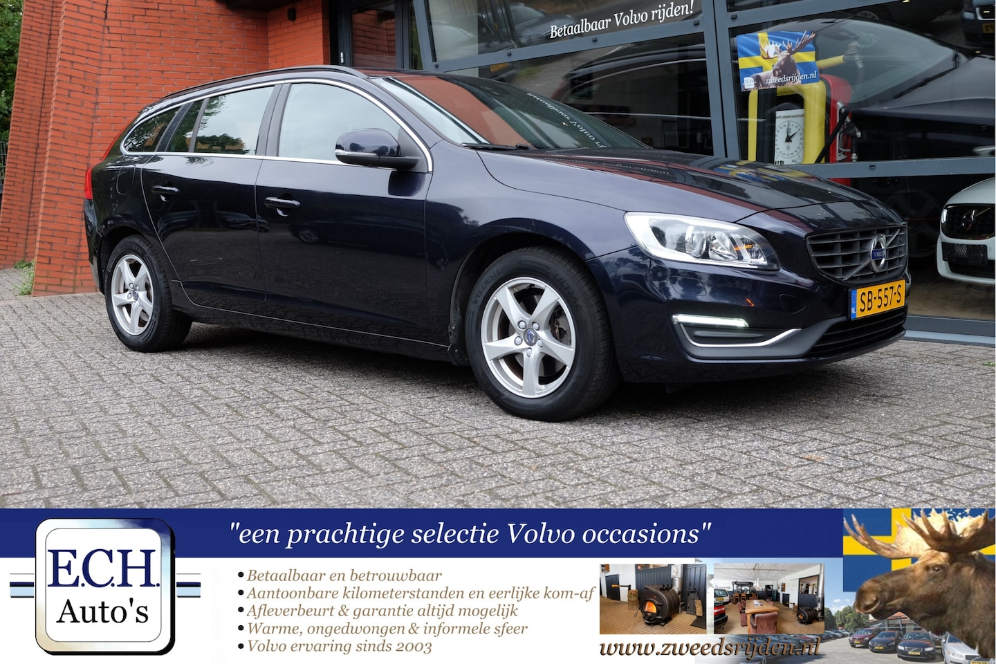Volvo V60 - 2.0 D4 190 pk Aut. Nordic+ Stuurwielverwarming, Standkachel - AutoWereld.nl