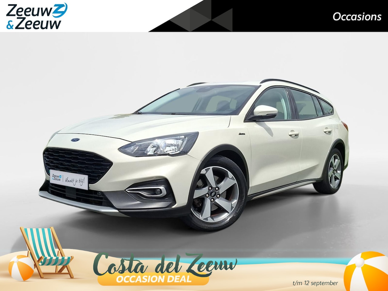 Ford Focus Wagon - 1.5 EcoBoost Active Business 150PK Automaat | 1500kg Trekgewicht | Trekhaak | Climate Cont - AutoWereld.nl