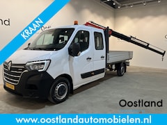 Renault Master - 2.3 dCi 145 PK L3 Open Laadbak / Fassi Kraan / Euro 6 / Airco / Trekhaak / Cruise Control