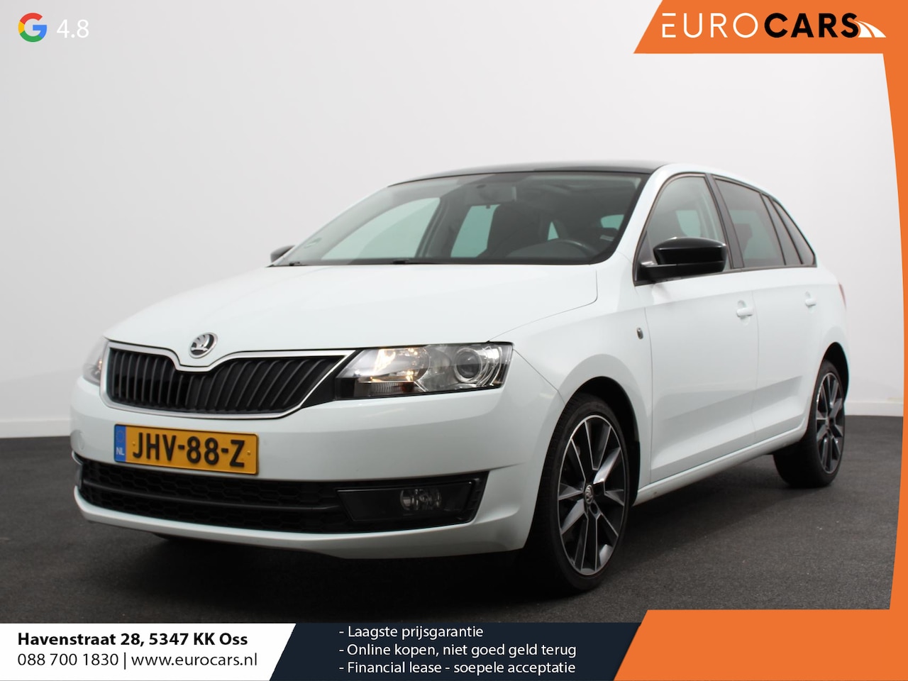 Skoda Rapid Spaceback - 1.4 TSI 122pk Automaat Elegance Style Panorama dak Climate Control Navigatie Apple Carplay - AutoWereld.nl