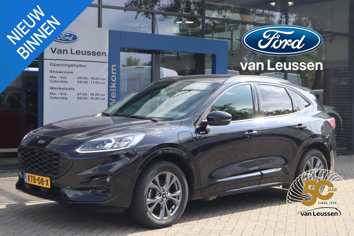 Ford Kuga - 2.5 PHEV ST-LINE-X STOEL/VOORRUITVERW. B&O EL-ACHTERKLEP BLIND-SPOT KEYLESS - AutoWereld.nl