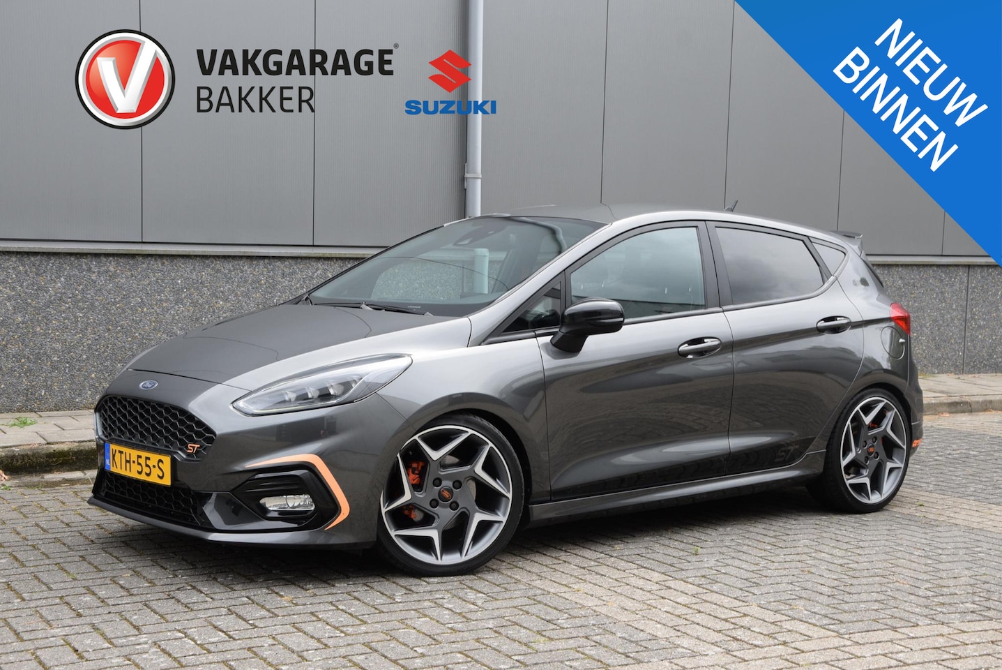 Ford Fiesta - 1.5 EcoBoost ST-3 | lederen/stof bekleding | blind-spot | voorstoelen verwarmd | - AutoWereld.nl