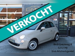 Fiat 500 - 1.2 Lounge Cappuccino, Leer, City, Automaat, Multistuur, Onderhouden